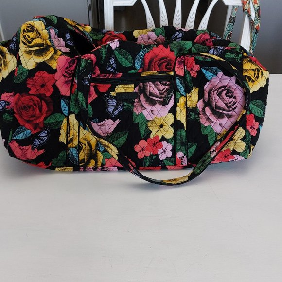 Vera Bradley Bags Vera Bradley Large Deluxe Duffel Travel Bag Havana Rose Nwot Poshmark